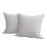 Set 2 huse pernute decorative din catifea cu fermoar, 50x50 cm, Madison, densitate 700 g/ml, Cloud