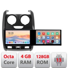 Navigatie Dacia Duster 2012-2019 Kit-157 Edotec 2 ecrane 8 core 4+128 21.6 inch Incell android Wifi 5Ghz gps internet CarStore Technology