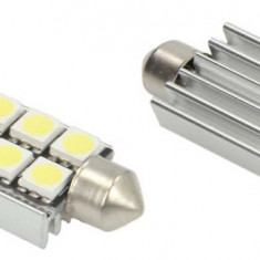 Set 2 Buc Bec Led M-Tech C5W 12V SV8,5-8 Alb LB327W