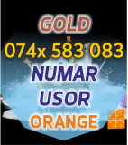Numar GOLD Orange - 074x.583.083 - VIP Platina Usor aur numere usoare frumoase