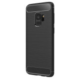 Husa Pentru SAMSUNG Galaxy S9 - Luxury Carbon TSS, Negru