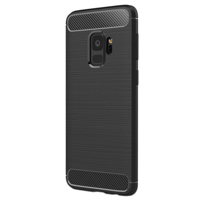 Husa Pentru SAMSUNG Galaxy S9 - Luxury Carbon TSS, Negru foto