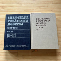 BIBLIOGRAFIA ROMANEASCA MODERNA - VOL. 2 SI 4