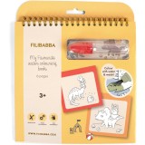 FILIBABBA My Favourite Water Colouring Book Dinos desene de colorat 3y+ 1 buc