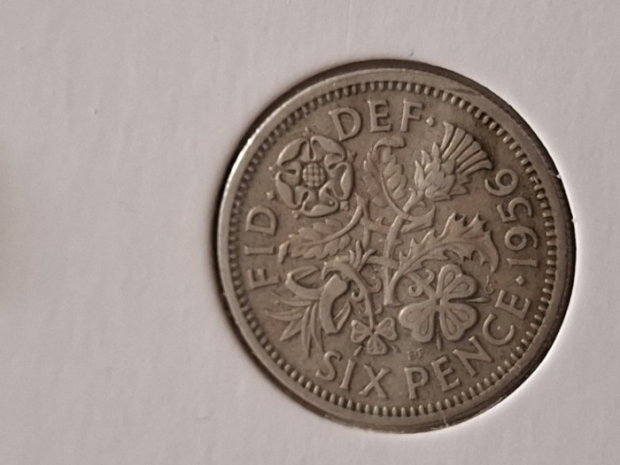Six pence 1956