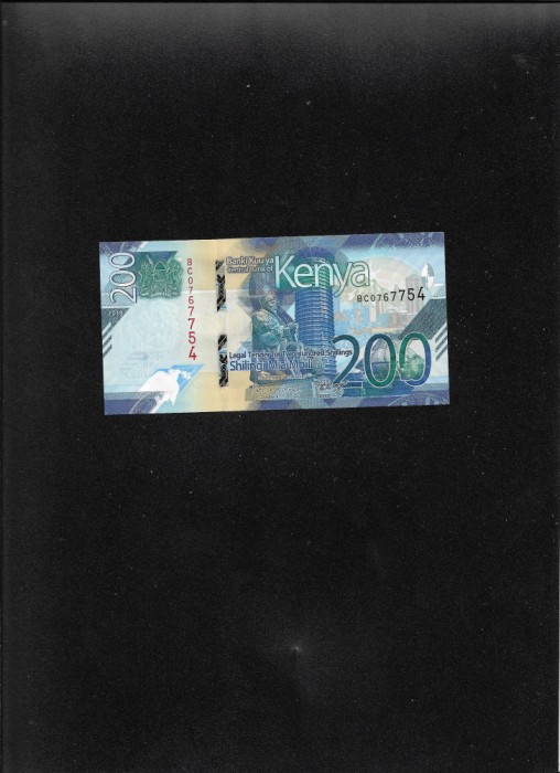 Kenya 20 shilingi shillings 2019 seria0767754 unc