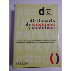 DICCIONARIO DE SINONIMOS Y ANTONIMOS