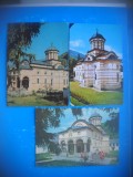 HOPCT LOT 3991 -IP- 3 CARTI POSTALE-MANASTIREA COZIA-JUD VALCEA --CIRCULATE, Circulata, Printata