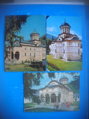 HOPCT LOT 3991 -IP- 3 CARTI POSTALE-MANASTIREA COZIA-JUD VALCEA --CIRCULATE foto