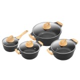 Cumpara ieftin Set 4 vase de gatit ETA Titanium II 5929 90000, suprafata speciala antiaderenta din titan, inductie