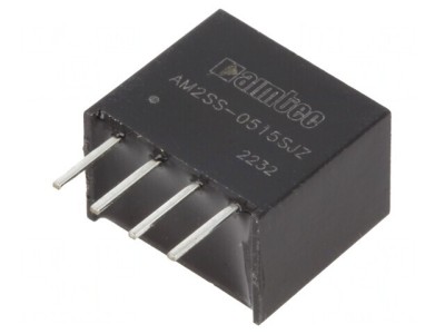Convertor DC/DC 2W 5V la 15V 133mA SIP4 foto