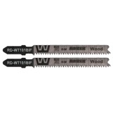Set 2 lame pentru fierastrau pendular BIM pentru lemn, 80 mm, 15 TPI