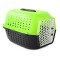 Cusca/geanta pentru transport caine/pisica, Verk Group, plastic, verde si alb, 48x32x30 cm