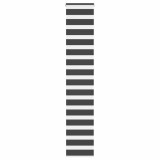 Jaluzea tip zebra neagră lățime țesătură 40,9 cm poliester