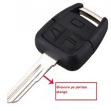 Carcasa cheie Topautochei&reg; pentru Vectra Zafira cu 3 butoane + lamela, Fara Brand