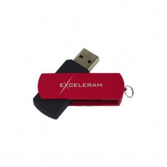 Memorie USB EXCELERAM P2 Series 64GB USB 2.0 Rosu / Negru foto