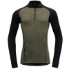 Bluza Corp Barbati Devold Duo Active Merino 205, Fermoar, Lichen, Marimea M, Lana Merino, Thermolite