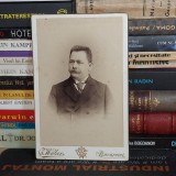 FOTOGRAFIE VECHE PE SUPORT DE CARTON * GUSTAV WABER , BUCURESCI