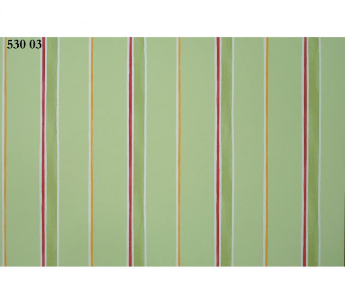 Tapet cu dungi verde, rosu, Gardena 53003