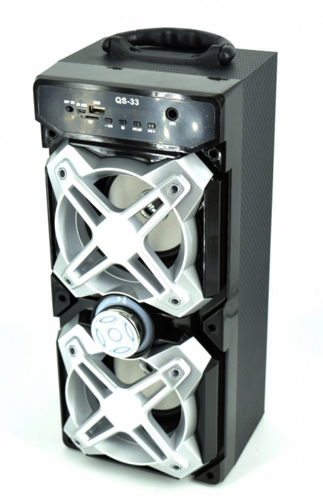 Boxa audio portabila activa cu diverse functii QS33 ManiaCars