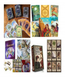 Carti lenormand +cadou placa pendul cuart roz-ametyst-obsidian, Fridolin