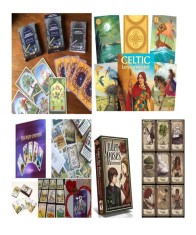 Carti lenormand +cadou placa pendul cuart roz-ametyst-obsidian foto