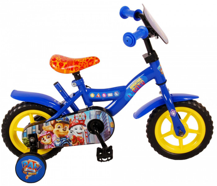 Bicicleta pentru copii Paw Patrol, 10 inch, culoare albastru, fara frana PB Cod:21058-NP