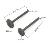 Set Supape Admisie Evacuare Cross China MX_NEW AP140YXE-06, Piese Moto