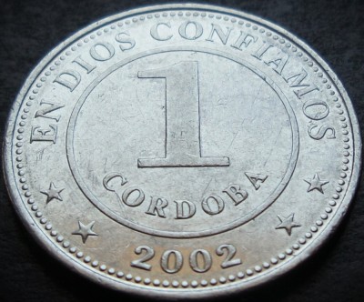 Moneda exotica 1 CORDOBA - NICARAGUA, anul 2002 * cod 305 foto