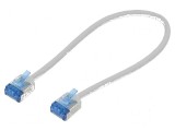 Patch cord U/FTP 6a 0,25m LSZH gri 32AWG, Goobay