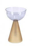 Cumpara ieftin Set 2 vaze flori sticla portocalie albastra Tempel 13.1x20.5 cm
