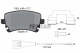 TEXTAR 2332602 Q+ set placute frana,frana disc