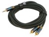 Cablu audio Jack 3,5mm la RCA x2 3m, Vention