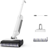 Aspirator vertical fara fir cu spalare Rowenta X-Clean 10 GZ7540WO, 200W, 550 RPM, pana la 60 min autonomie, ecran LED, functie uscare &amp;amp; autocurat