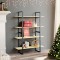 Gossi biblioteca cu 4 rafturi, 100x30x140 cm, lemn masiv de pin