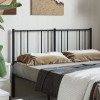 VidaXL Tăblie de pat metalică, negru, 120 cm 352511