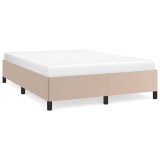 Cumpara ieftin Cadru de pat, cappuccino, 140x200 cm, piele ecologica