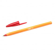 Pix BIC Orange Fine, 0.8 mm, Rosu, Corp Plastic, Pixuri BIC Orange Fine, Pixuri Scoala, Pixuri Colorate, Pixuri Rosii, Pix Rosu, Pix pentru Scoala, Pi foto