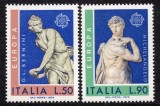 Italia 1974 - Europa, sculpturi, arta, CEPT, serie neuzata