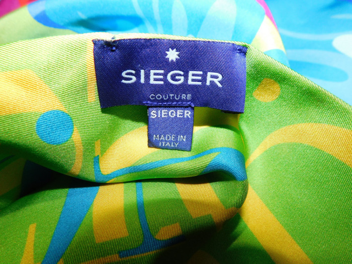 SIEGER COUTURE ITALIA , , esarfa noua2 fete , matase naturala