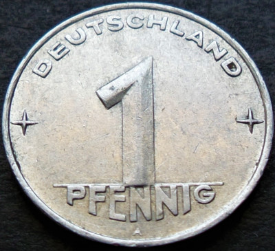 Moneda 1 PFENNIG - GERMANIA / RD GERMANA, anul 1953 *cod 2850 = litera A foto