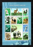 FLU 43 - FLUTURI + FAUNA - CHINA, BLOC NESTAMPILAT, MNH