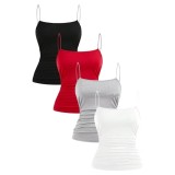Set 4 Maiouri Femei, Slim Fit, Curea Subtire, Casual, Multicolor - L
