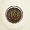 Suedia 10 Ore 1916 moneda argint km # 780 AG. 400 Gustaf V