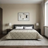 vidaXL Duvet de iarnă Patos Gri deschis 220 x 260 cm 42026323