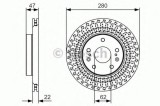 Disc frana SUZUKI SX4 S-Cross (2013 - 2016) BOSCH 0 986 479 C40