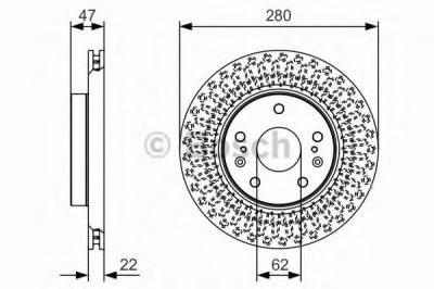 Disc frana SUZUKI VITARA (LY) (2015 - 2016) BOSCH 0 986 479 C40 foto