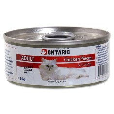 ONTARIO Cat Chicken Pieces + Scallop 95 g foto
