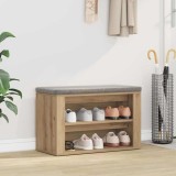vidaXL Raft pentru &icirc;ncălțăminte stejar artizanal 75 x 35 x 45 cm