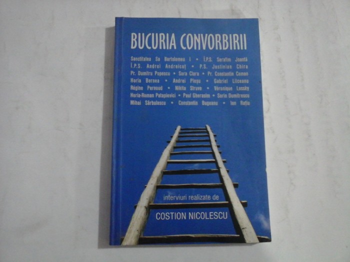BUCURIA CONVORBIRII - interviuri realizate de Costion NICOLESCU